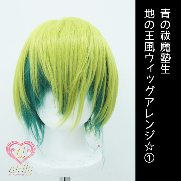 青の祓魔塾生 地の王風ウィッグアレンジ☆① | コスプレウィッグ専門店
