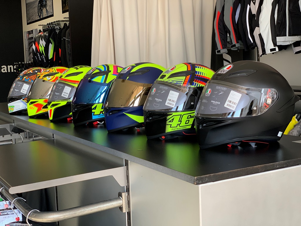 AGVフルフェイスヘルメットの主力4モデルをまとめてご紹介致します。