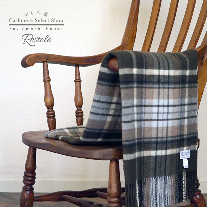 ジョンストンズ フレームワーク別注カシミヤ大判ストール｜買取販売