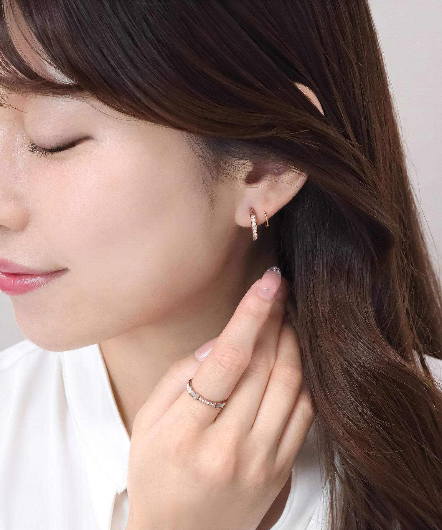 blackdia ocean ジルコニアスパイラルピアス