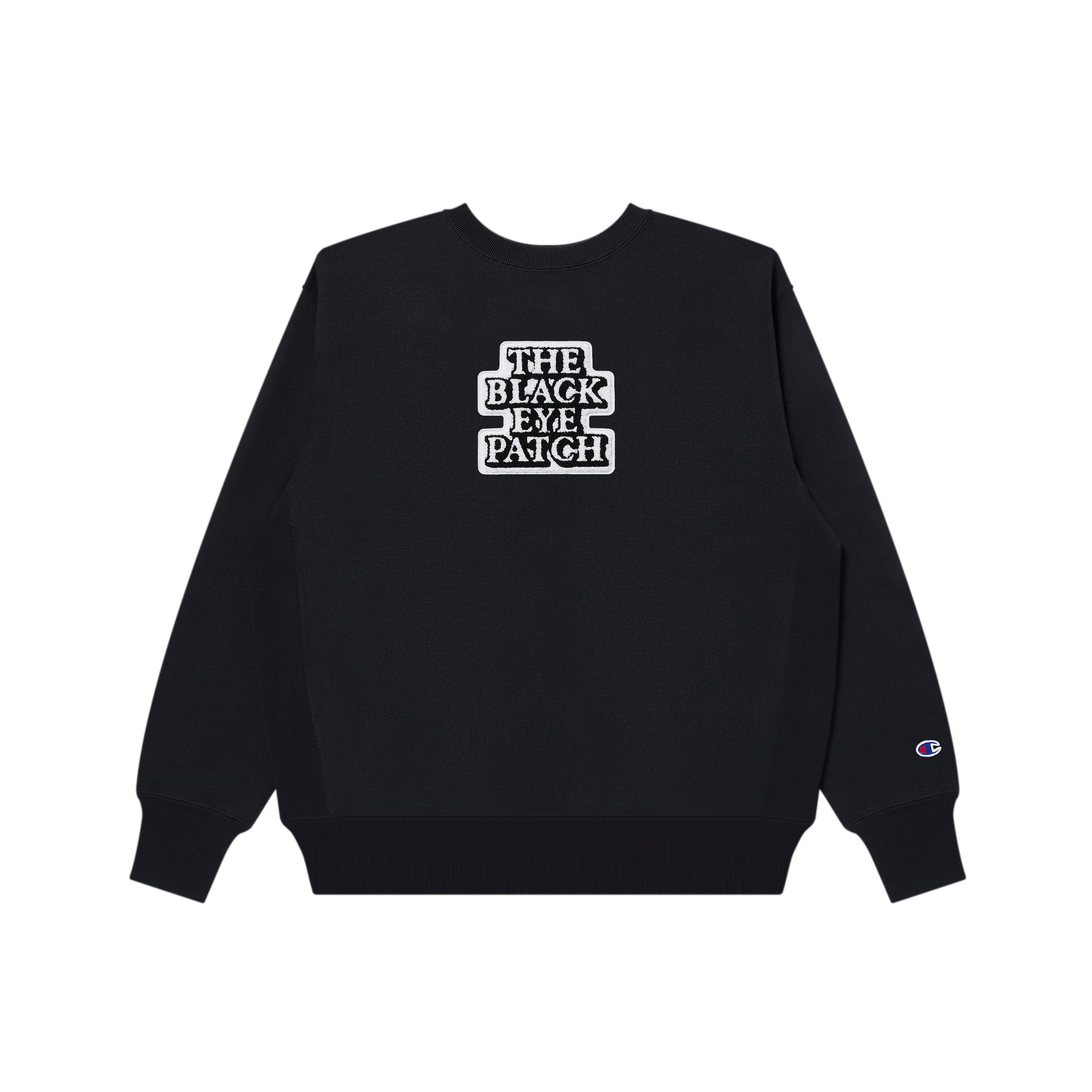 CHAMPION OG LABEL CREW SWEAT BLACK – BlackEyePatch