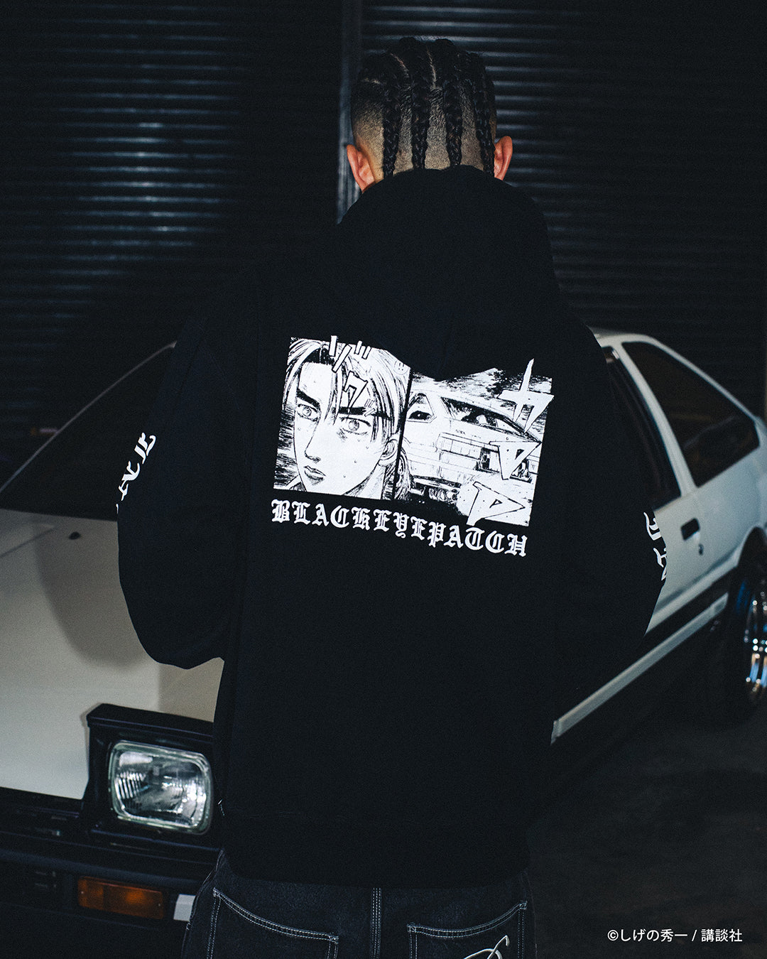 INITIAL D HOODIE BLACK – BlackEyePatch