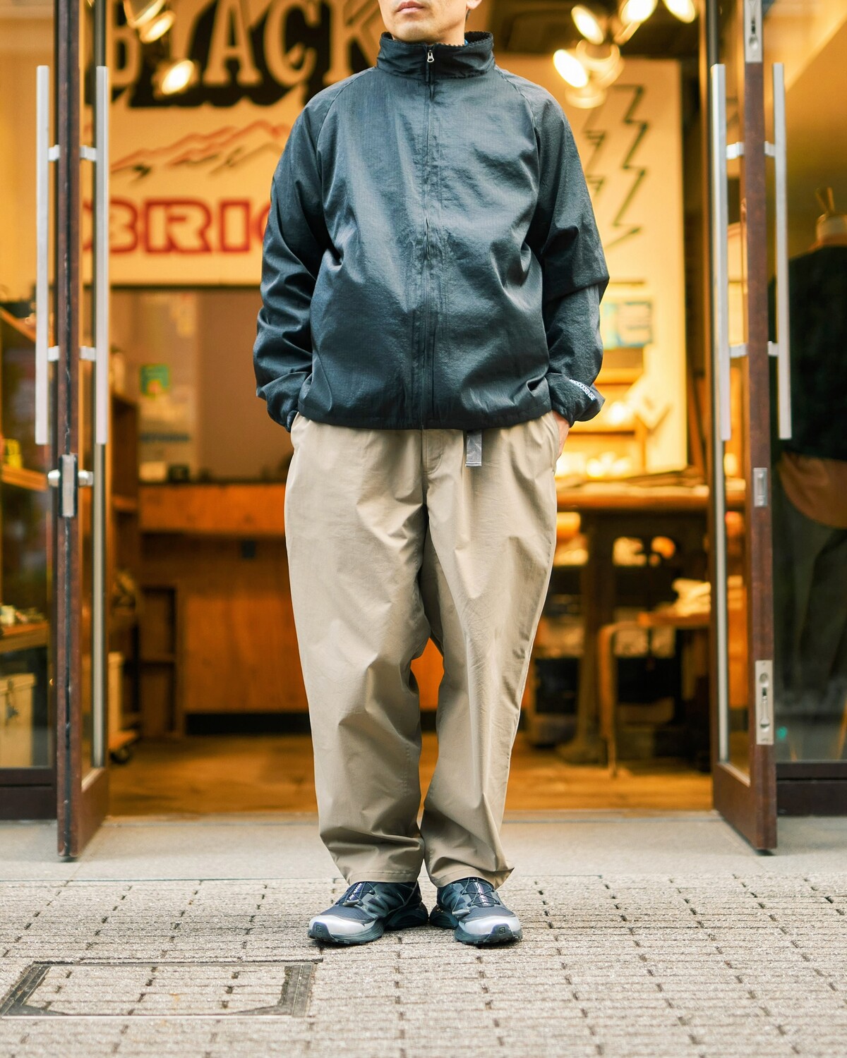 XXXXXSENSE / SHINY RIP TRACK JACKET｜エックスセンスの通販 - BLACK