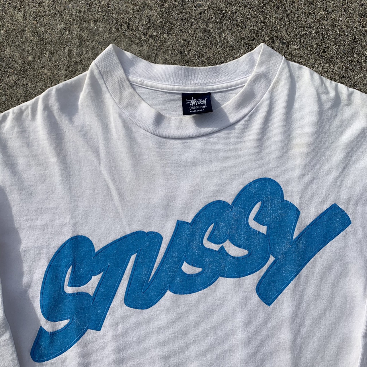 Stussy × Wtaps L/S Print Tee - blue room