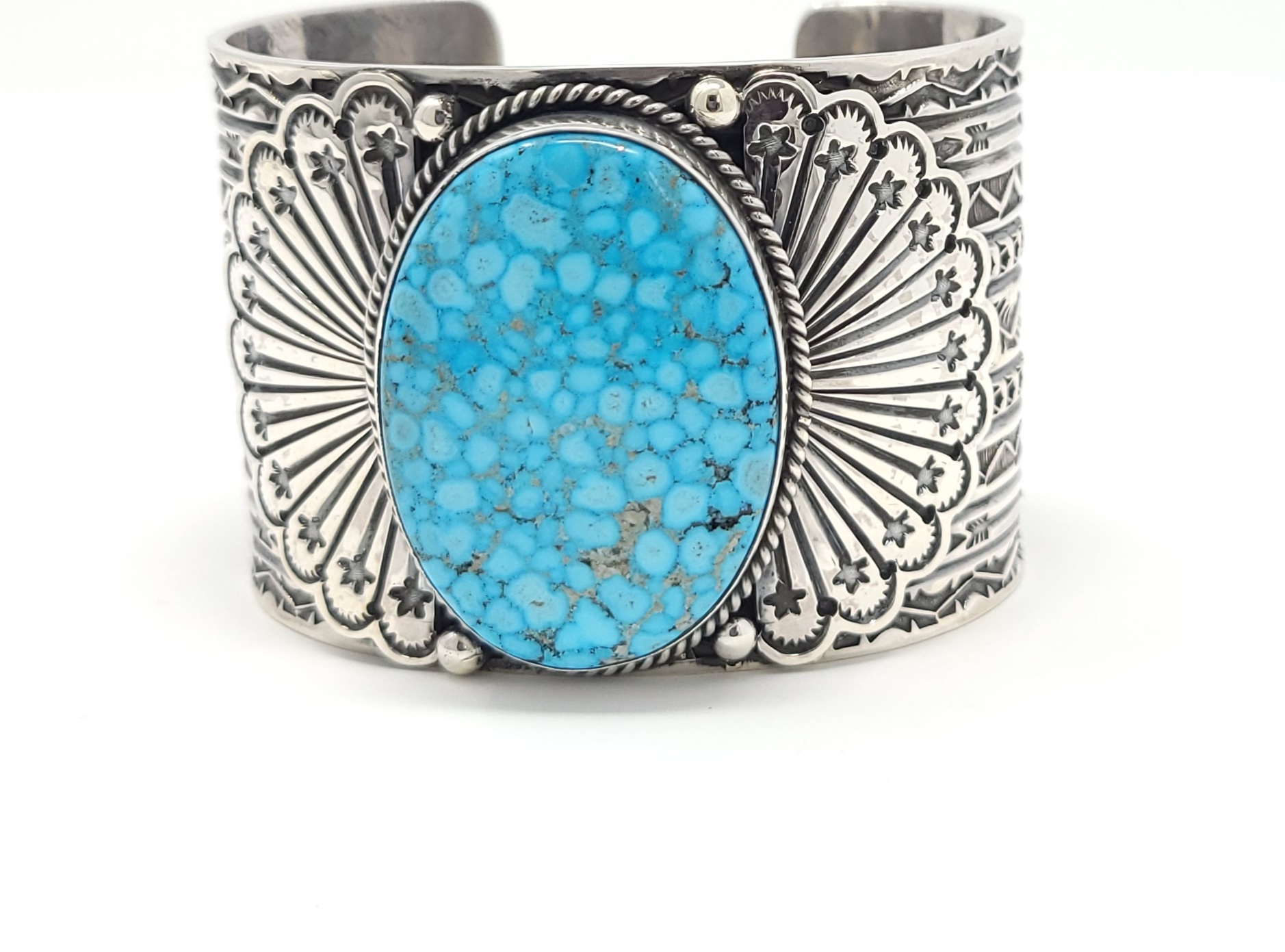 Sunshine Reeves Navajo Sterling Silver Bracelet Rare Red Web