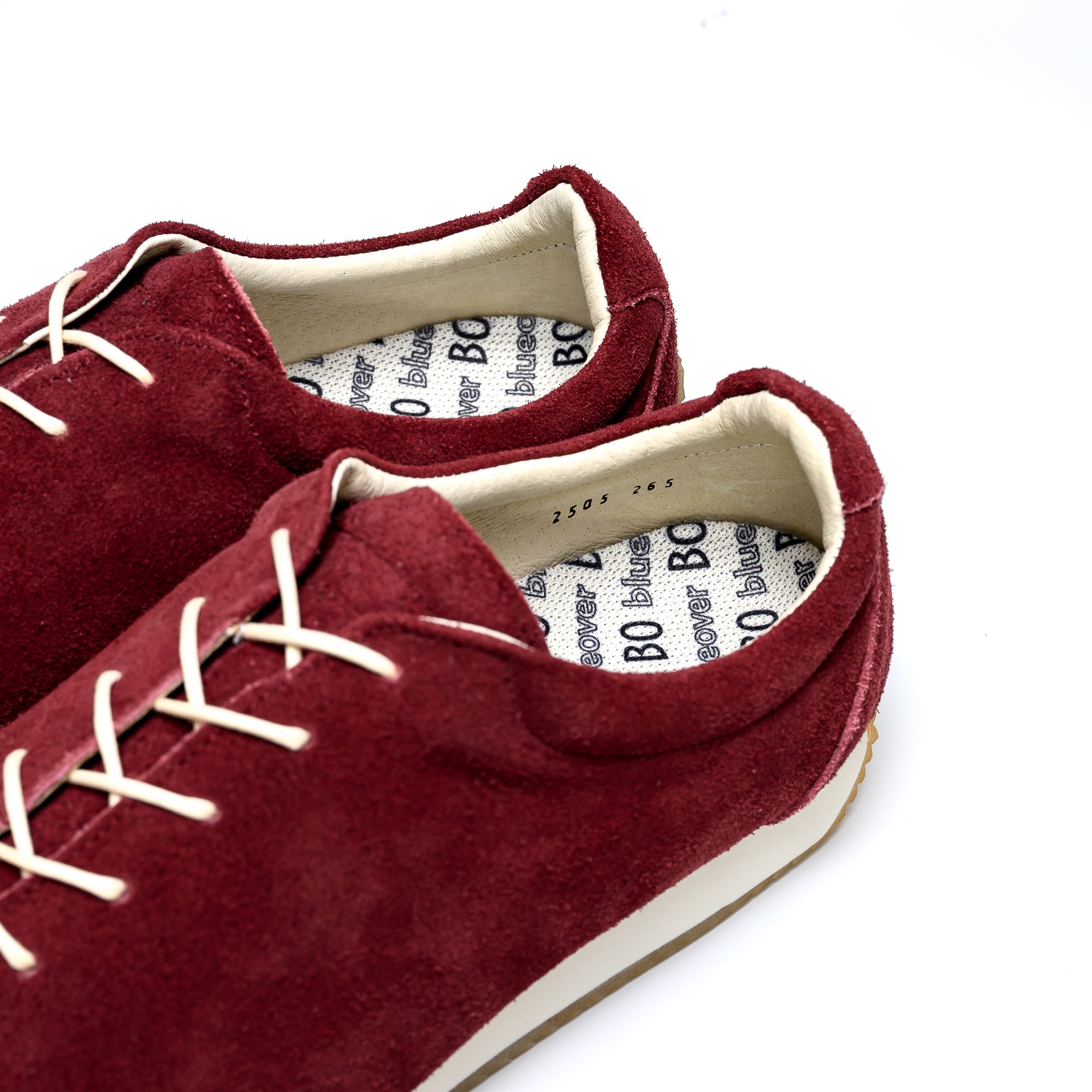 おかっぱ-小豆-幅広で歩くための日本製レザースニーカー-blueover