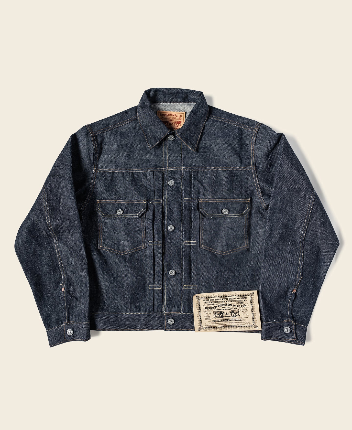 Lot 52807XX 1952 Model Type 2 Selvedge Denim Jacket | Bronson Mfg
