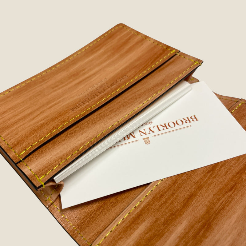 柿渋染め] 通しマチカードケース – BROOKLYN MUSEUM