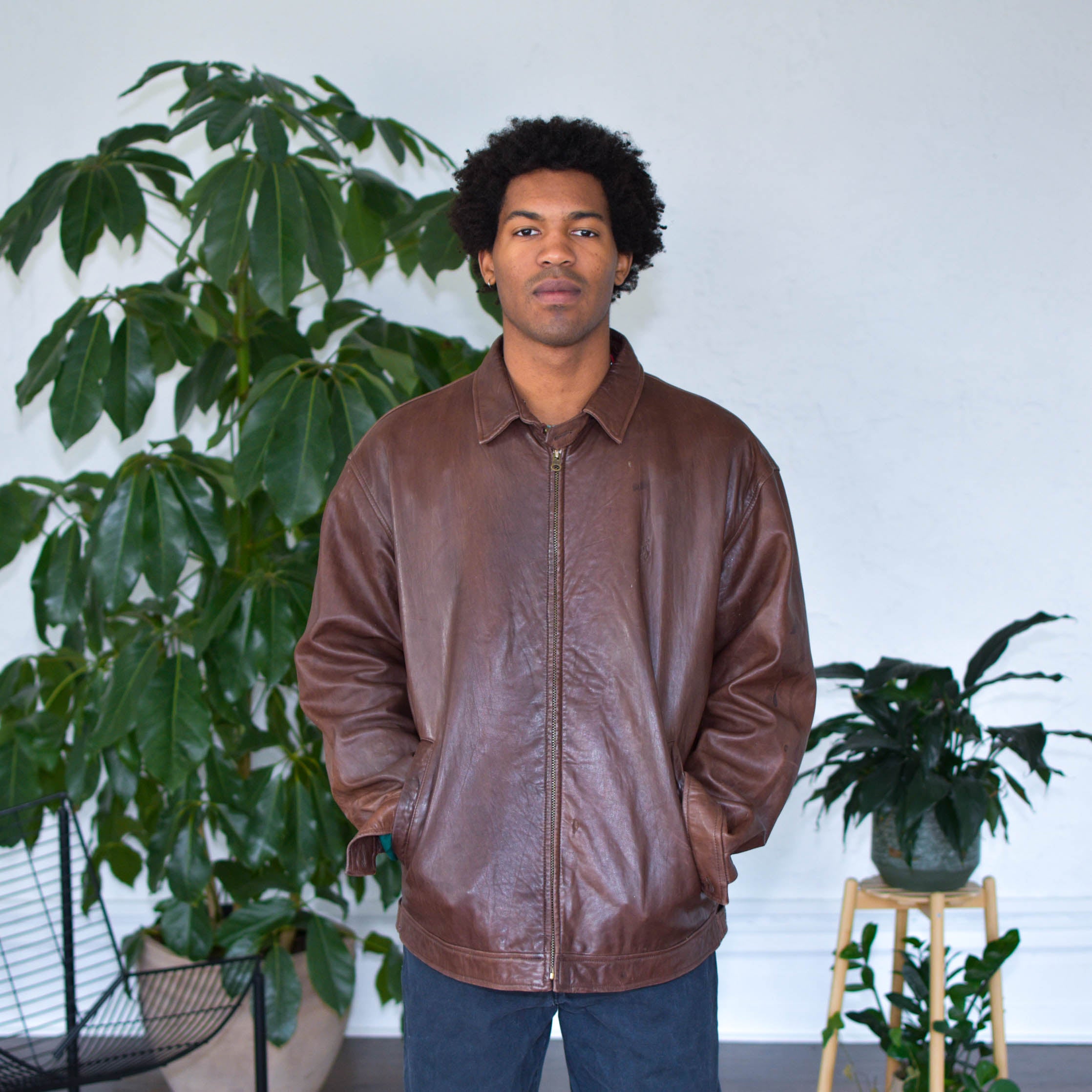 Vintage Polo by Ralph Lauren Brown Leather Jacket – Bro Bros Closet