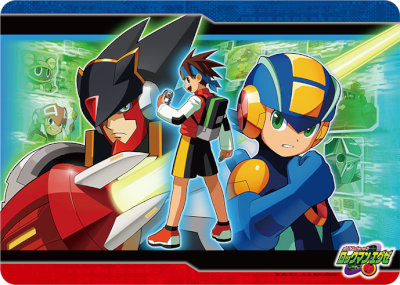 キャラクター万能ラバーマット ロックマン エグゼ「チーム オブ