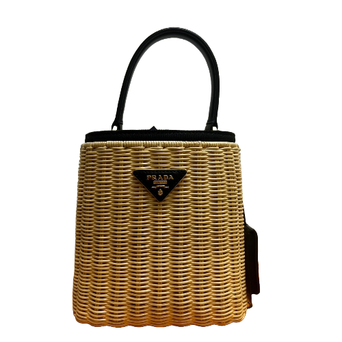 プラダ カナパ ウィッカー カゴバッグ 1BG835｜ブランド買取なら