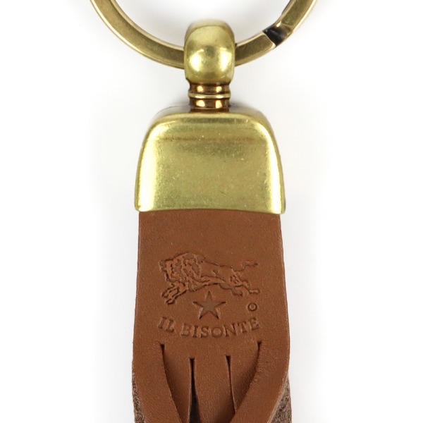 Brandol / IL BISONTE イルビゾンテ キーリング 本革 レザー編み