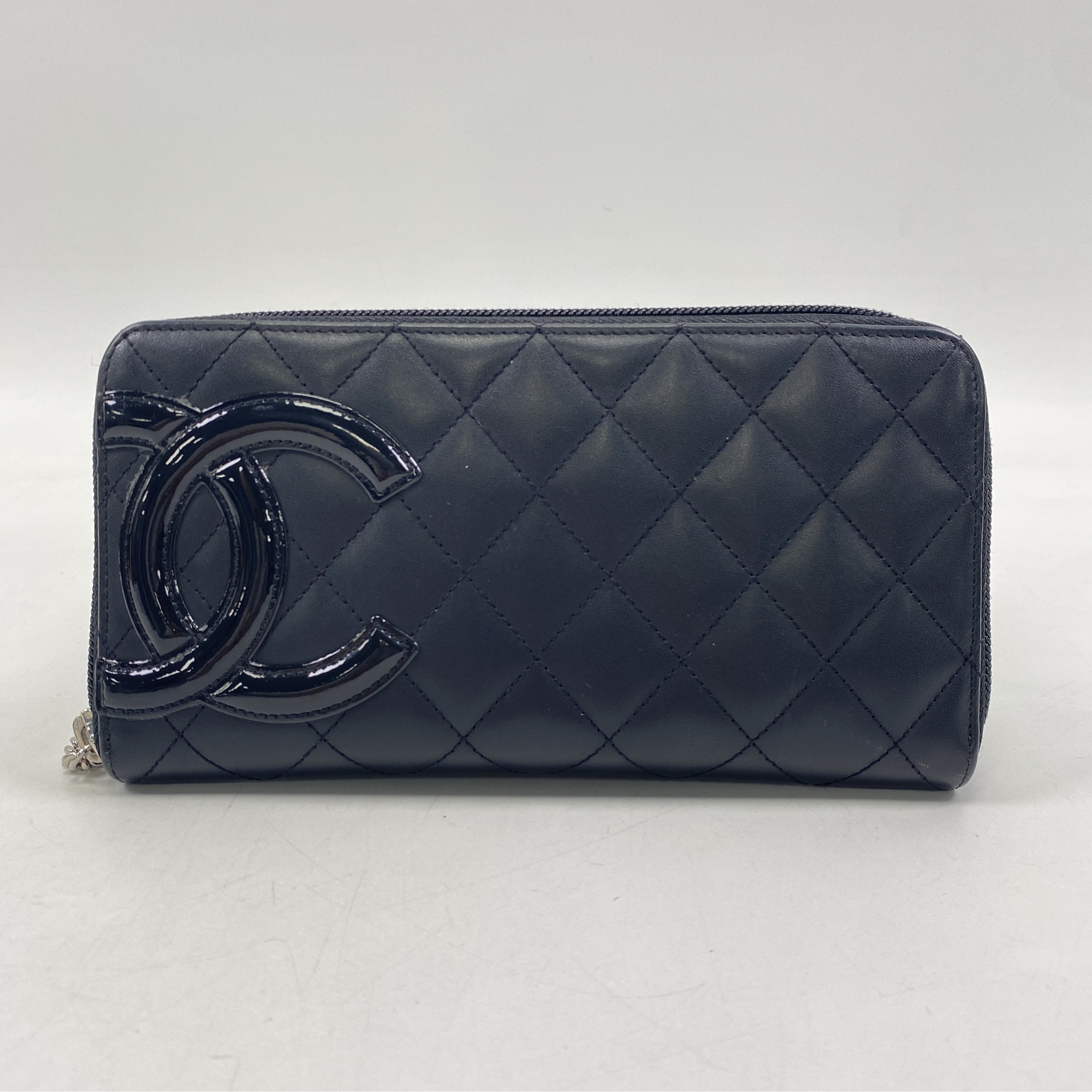 シャネル カンボンライン ココマーク ラウンドファスナーロング