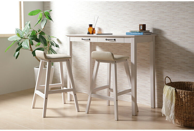 カウンターチェア ハイチェア ミニヨン 木製 天然木 ハイスツール