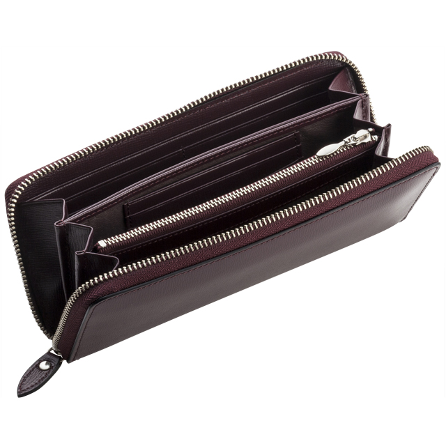 ブレンタボックスカーフ ラウンドジッパー長札財布 No.114