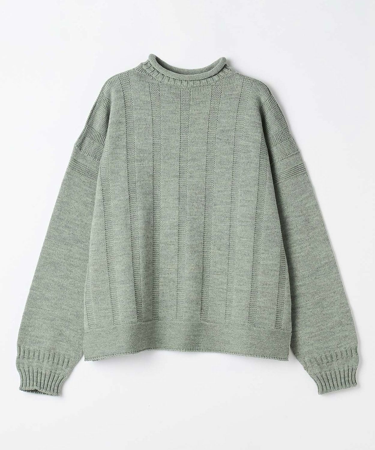 メリノウールロールネックセーター by GUERNSEY WOOLLENS(MEN) 全3色
