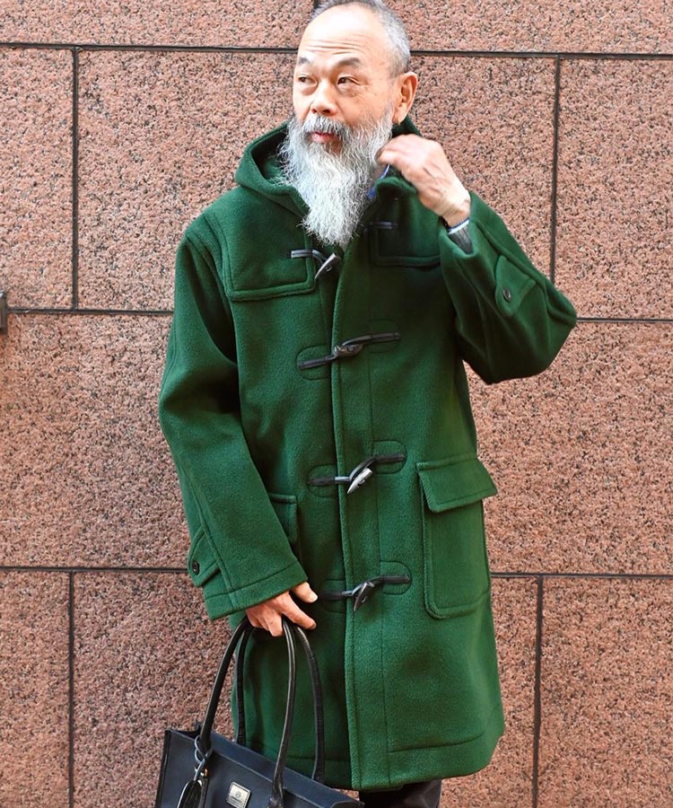 ヘリンボーンダッフルコート(ウール)(MEN) 全2色 | BRITISH MADE