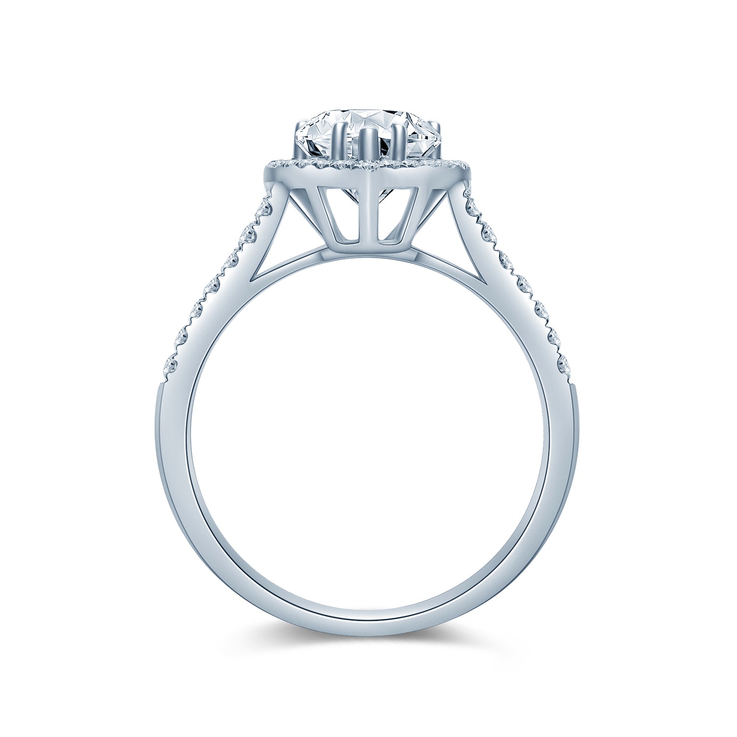 ハートシェイプ ヘイロー リング RI129 – Brillar