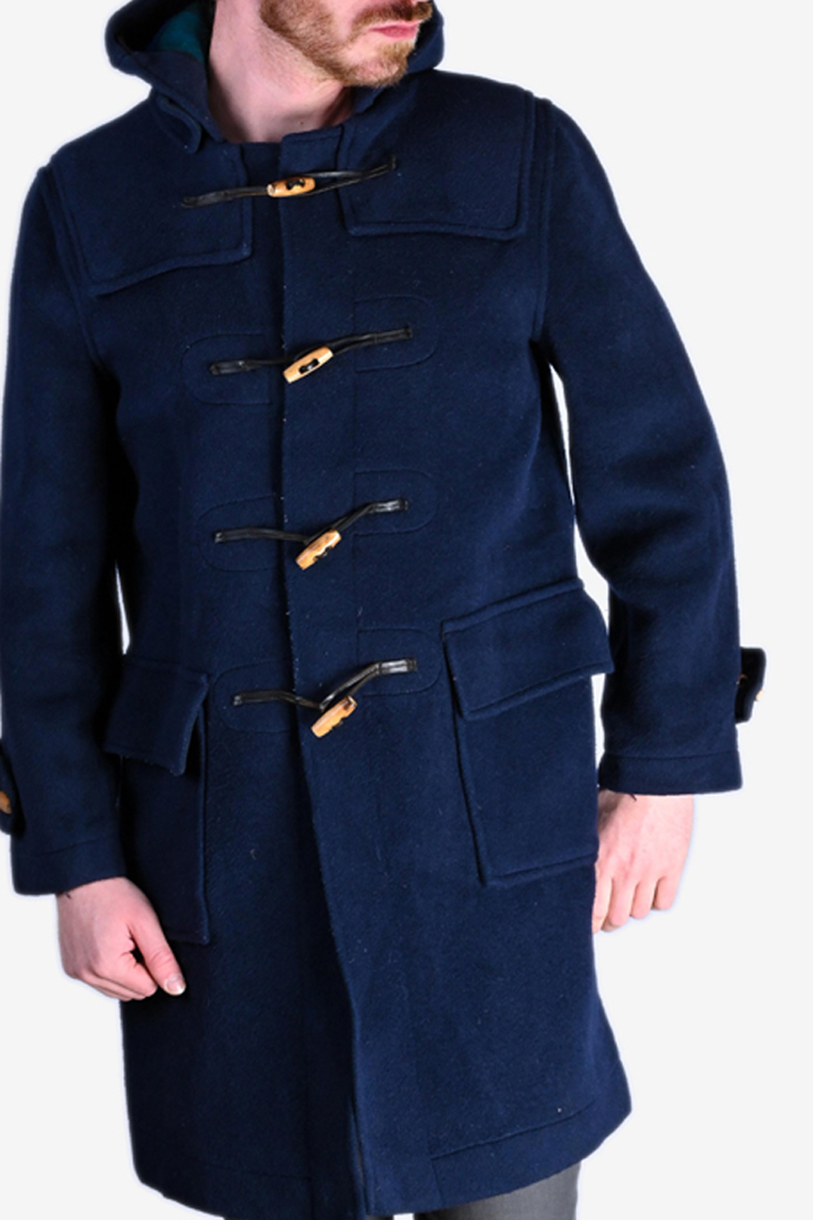 Vintage 1960's Gloverall Alexander Duffle Coat | Size XS - Brick