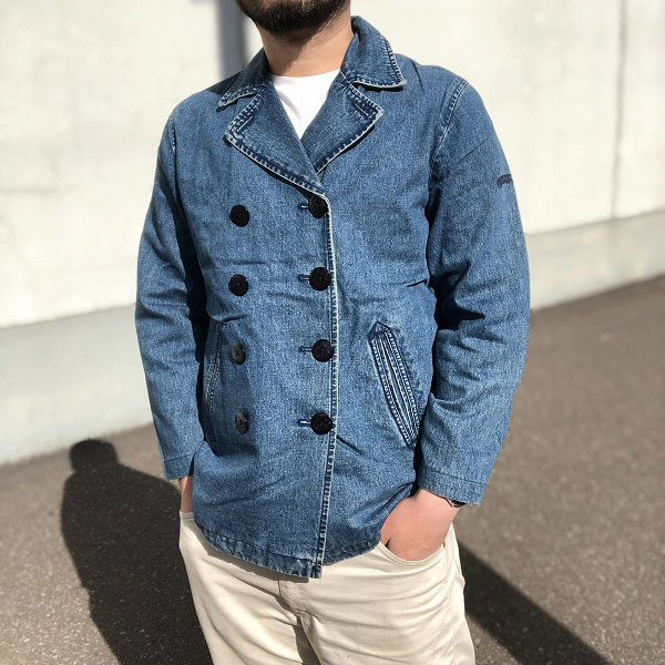 LAUREN JEANS/ラルフローレン/デニム/ピーコート/縦落ち/Pコート