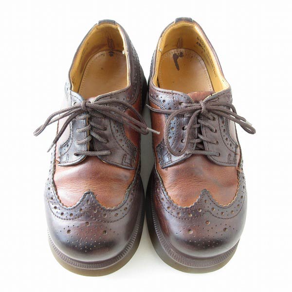 英国製 ドクターマーチン 厚底 ウィングチップ シューズ UK3 23cm