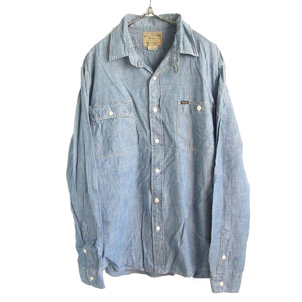 Polo ポロ ラルフローレン シャンブレーシャツ【XL】大きいサイズ