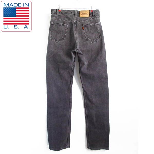 後染め黒/90's/USA製/リーバイス505ブラックジーンズ【W34】サルファ