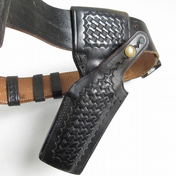 USA製 BUCHEIMER CLARK ホルスター付き ポリス ベルト サムブラウン