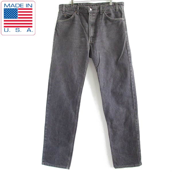 希少 先染めブラック 1989年製 USA製 リーバイス505 ジーンズ 実寸W37