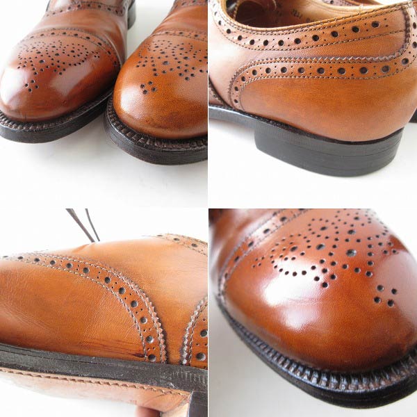 USA製 Alden オールデン #911 セミブローグ シューズ 茶系 26cm