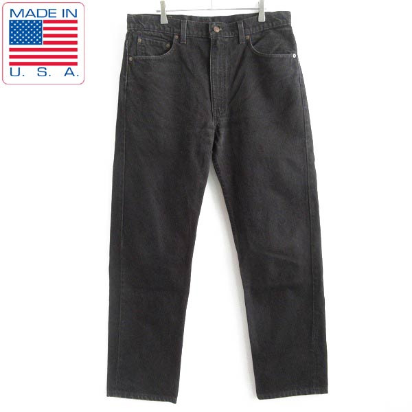 1994年製 最高峰 USA製 リーバイス505 脇割 後染めブラック ジーンズ