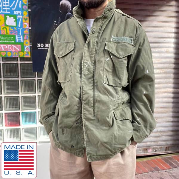 60s-70s USA製 実物 米軍 M-65 2nd フィールド ジャケット M-R程度