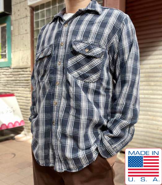 90s USA製 FIELD&STREAM チェック柄 ネルシャツ L - 札幌 ビンテージ
