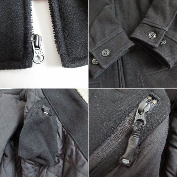 OLD GAP オールド ギャップ 短丈 ウール スポーツ ジャケット 黒 M