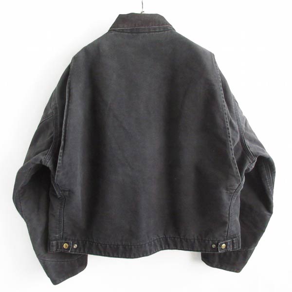 90s-00s USA製 carhartt デトロイト ジャケット フェード ブラック XL