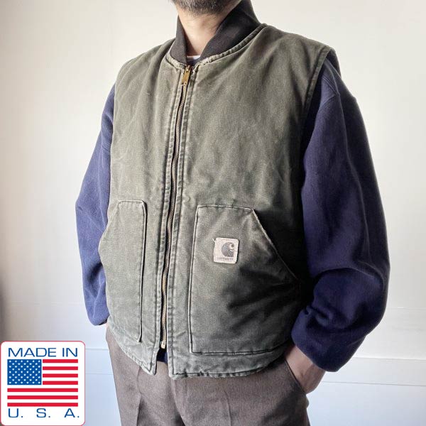 カーハート V02 モスベスト | ビンテージ USA製 - 札幌 ビンテージ