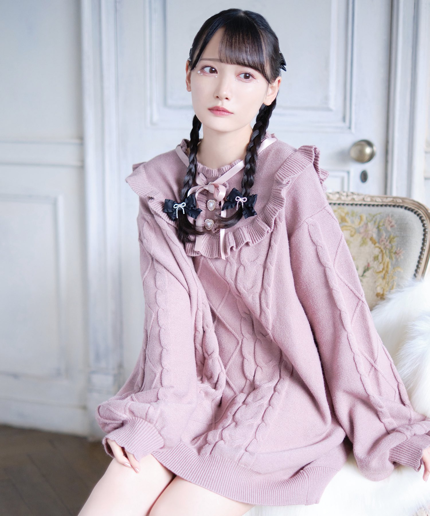 切替フリルニットワンピース – BUNNY APARTMENT