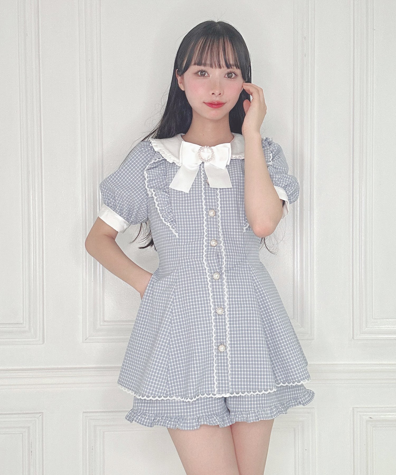 ギンガムチェックセットアップ – BUNNY APARTMENT