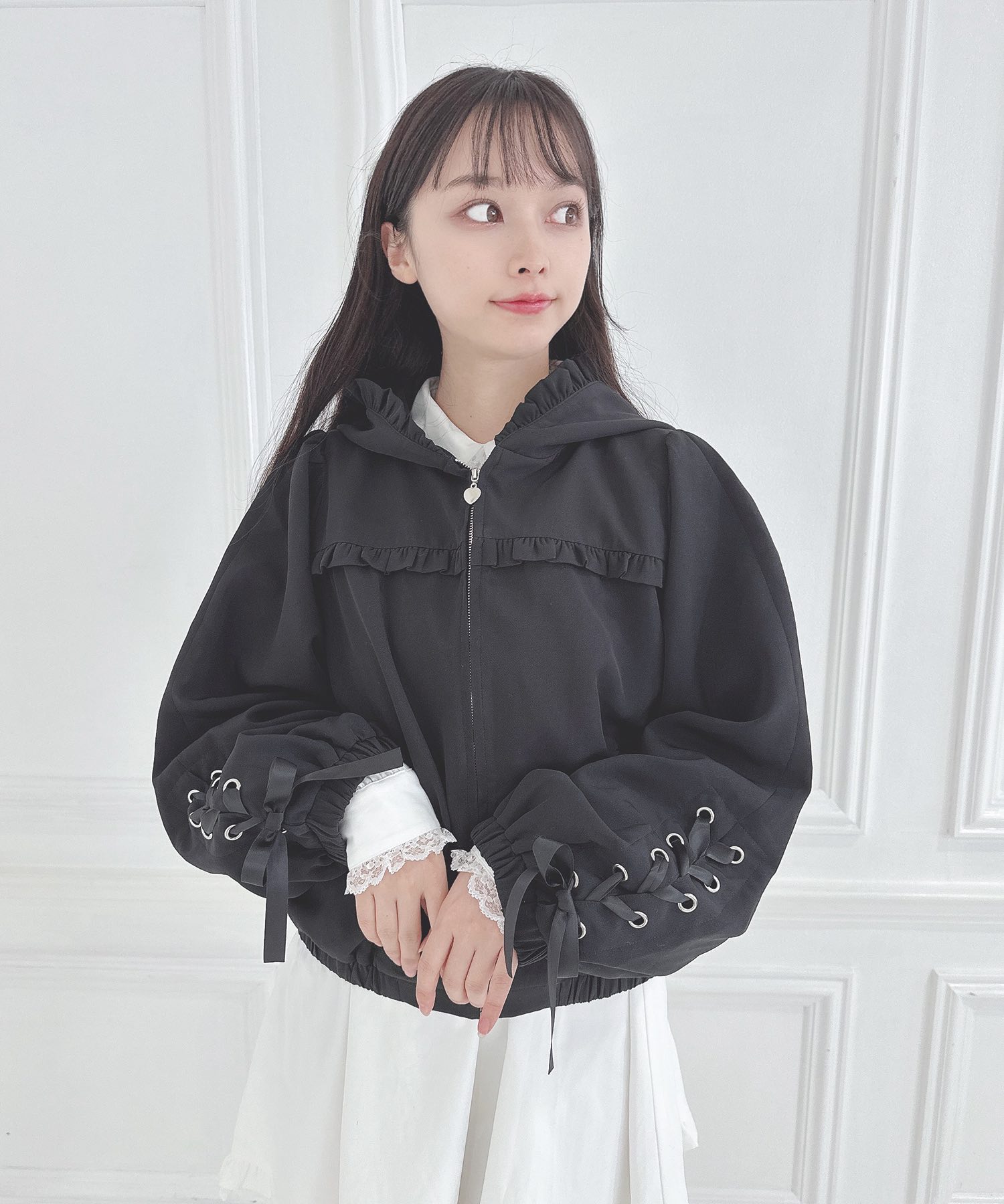 袖レースアップジップアップ – BUNNY APARTMENT