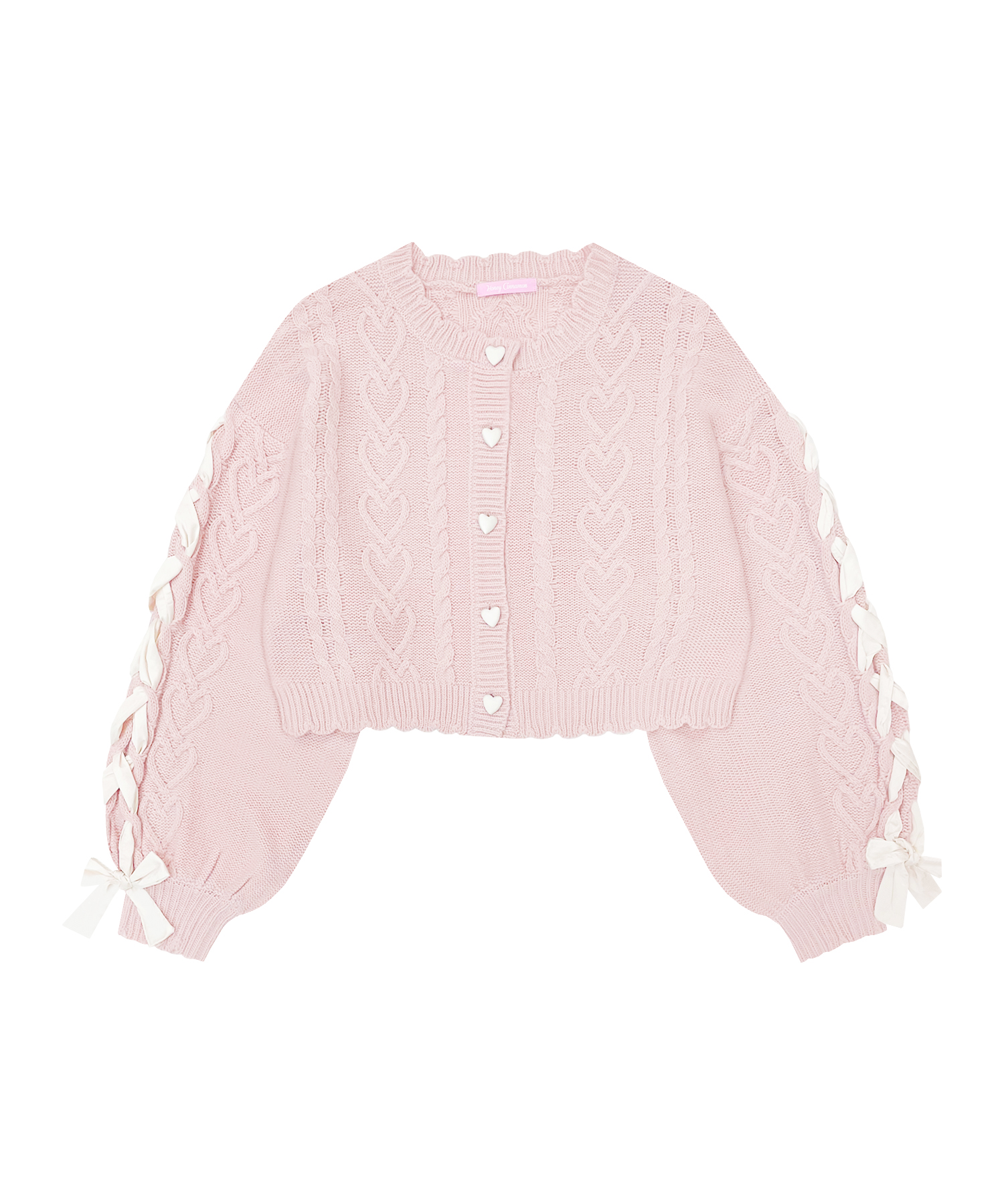 袖レースアップリボンニットカーディガン – BUNNY APARTMENT