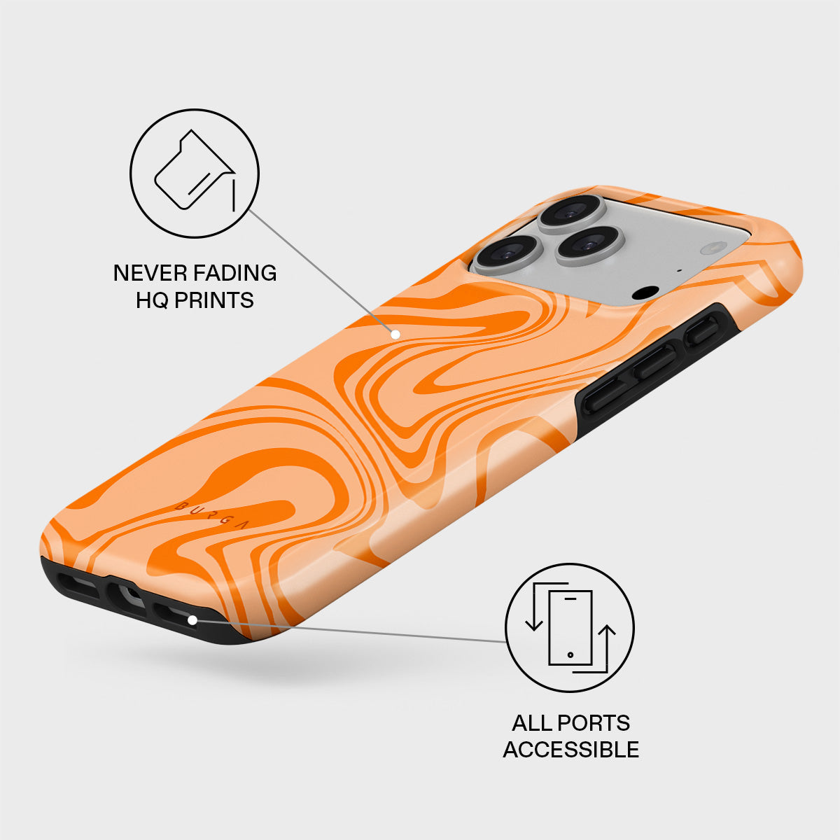 High Vibrations - Color Swirl iPhone 17 Pro Max Case | BURGA