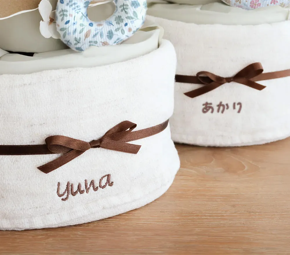 出産祝い】miffy x Little Dutch ナチュラルタオルおむつケーキ