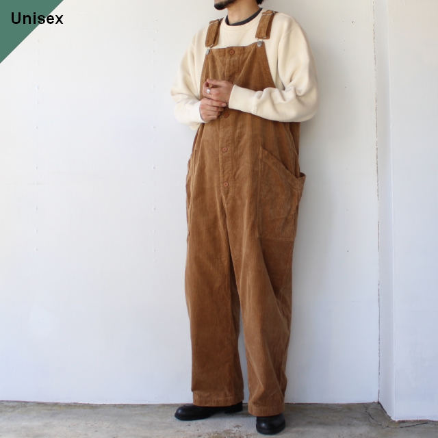 コーデュロイオーバーオール Corduroy Overalls （MOCHA BROWN） - C
