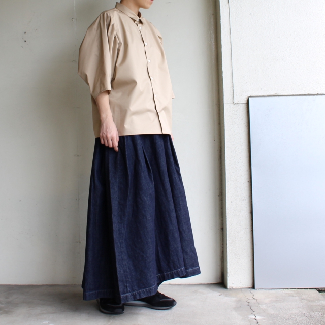 HARVESTY デニムカルメンキュロット Denim Carmen Culottes A21803