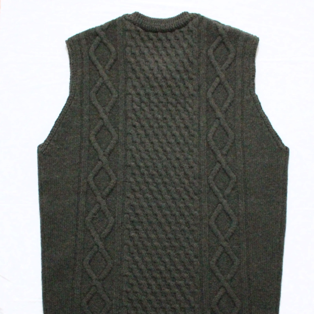 Orgueil ケーブルニットベスト Cable Knit Vest OR-4122 2カラー - C