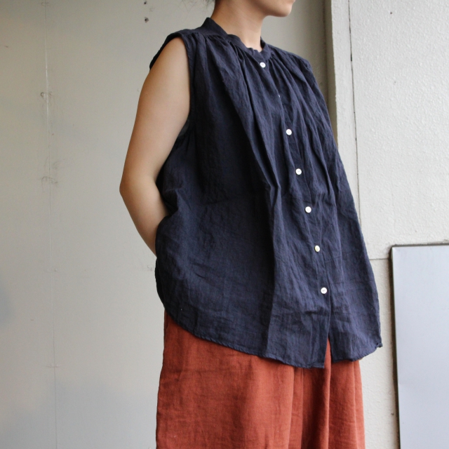 Hands of creation リネンノースリーブシャツ 3カラー 1930622 - C