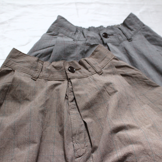 HARVESTY チェックカルメンキュロット A21908 2カラー - C.COUNTLY