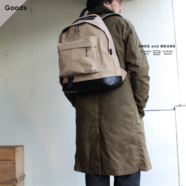 ENDS and MEANS Daytrip Backpack デイパック EM-ST-A03-AW19 ベージュ