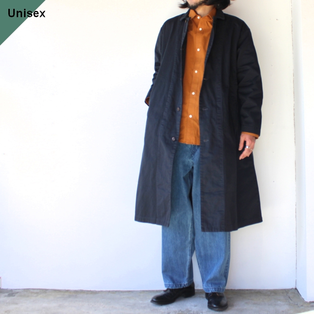 HARVESTY チノオーバーコート Over Coat （NAVY） - C.COUNTLY【シー