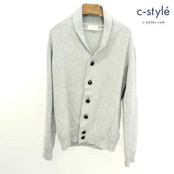 JOHN SMEDLEY ジョンスメドレー ショールカラーカーディガン S グレー